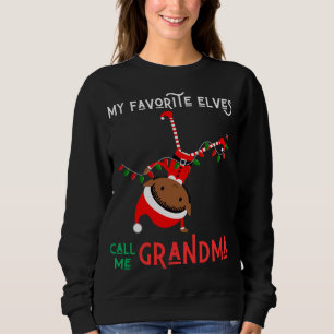 Camiseta Meus Elfos Favoritos Me Chamam De Avó Nana Mimi Xm