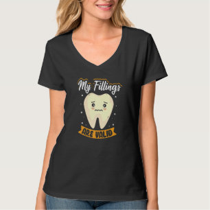 Camiseta Meus Enchimentos São Recepcionistas Dentais Válido