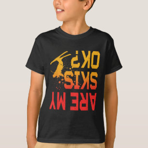 Camiseta Meus Esquis Estão Ok Esqui Downhill Esporte de Inv