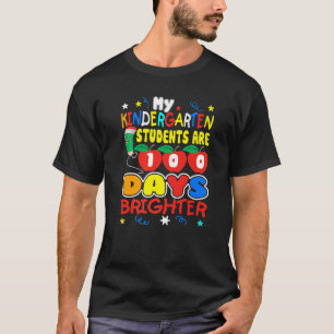 Camiseta Meus Estudantes Do Jardim De Infância São 100 Dias