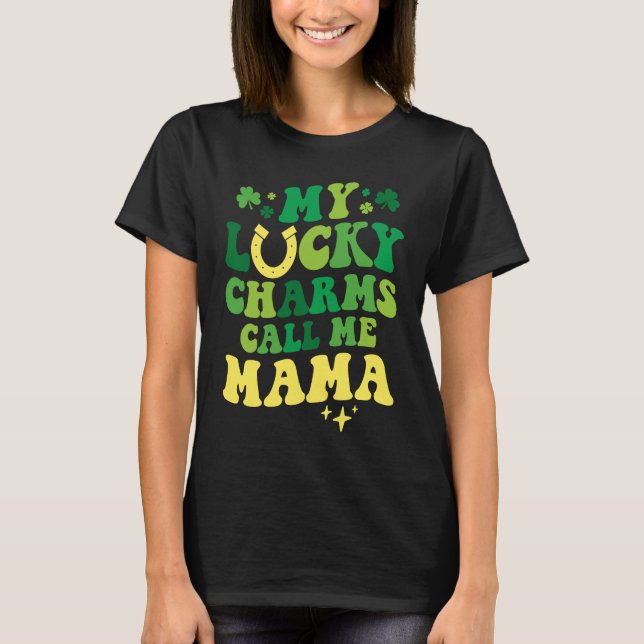 Camiseta Meus Feitiços da Sorte Me Chamam de Mama Groovy Di (Frente)