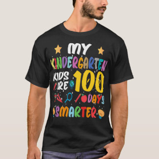Camiseta Meus Filhos Do Jardim De Infância São 100 Dias Mai