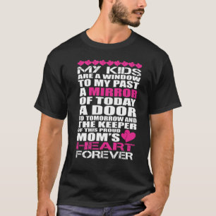 Camiseta Meus Filhos São Uma Janela Para O Meu Passado Um E
