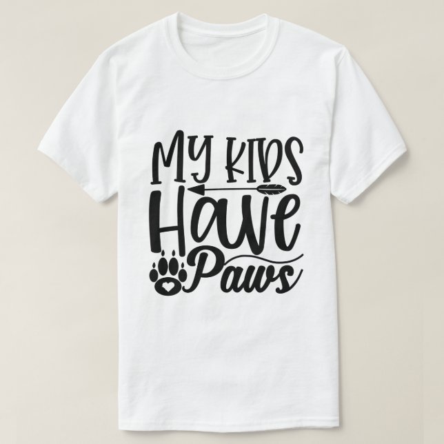 Camiseta Meus Filhos Têm Patas-01 (Frente do Design)