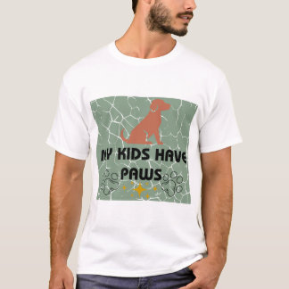 Camiseta Meus Filhos Têm Patas Design Grunge