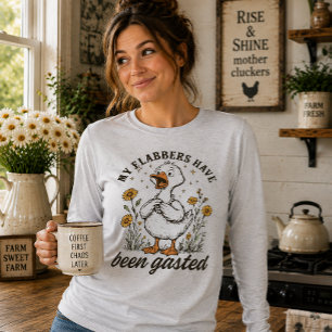 Camiseta Meus Flabbers Foram Gasted Pato Fofo