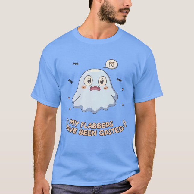 Camiseta Meus Flabores Foram Gastos - Fantasma Ghost Kawaii (Frente)