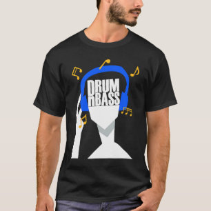 Camiseta Meus fones de ouvido reproduzem somente tambor e l