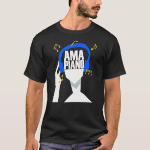 Camiseta Meus fones de ouvido tocam apenas Amapiano