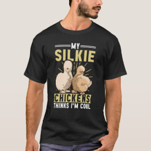 Camiseta Meus Frangos de Seda Acham Silky Frango Ave de Sed