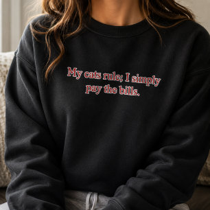 Camiseta Meus Gatos Mandam Eu Simplesmente Pago as Contas