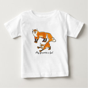 Camiseta Meus graunties uma raposa! Gráfico bonito da