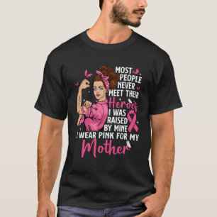Camiseta Meus Heroínas Eu Visto K Para Minha Mãe Cancer De 