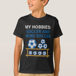 Camiseta Meus Hobbies Futebol E Mais Futebol Design de Fã