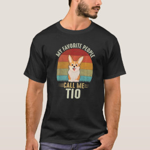Camiseta Meus Homens Me Chamam De Tio Corgi Bonito Tio