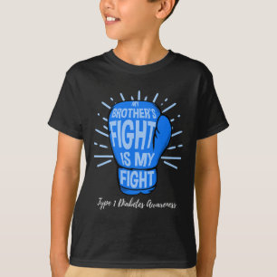 Camiseta Meus Irmãos Combatem A Minha Luta Contra A Diabete