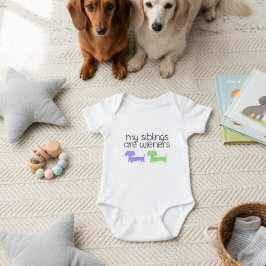Camiseta Meus irmãos são solteiros | Duplo Dachshund