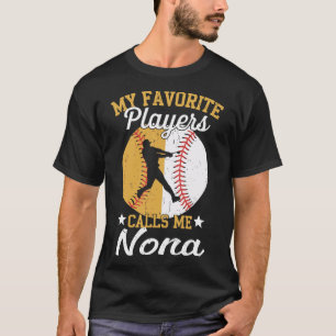 Camiseta Meus Jogadores de Softbol Bysebyll Favoritos Me Ch