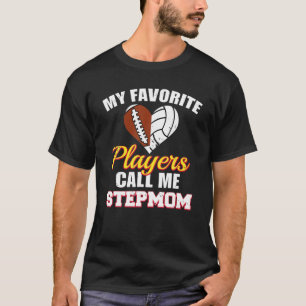 Camiseta Meus Jogadores De Voleibol De Futebol Favoritos Me