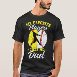 Camiseta Meus Jogadores Favoritos de Beisebol e Softbol Me 