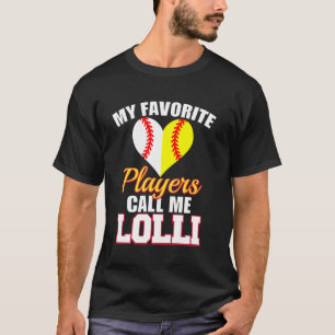 Camiseta Meus Jogadores Favoritos de Beisebol Softbol Me Ch