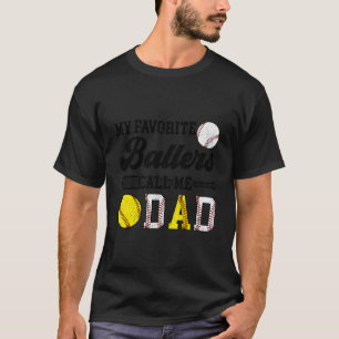 Camiseta Meus Jogadores Favoritos de Bola Me Chamam de Pai