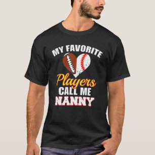 Camiseta Meus Jogadores Favoritos Me Chamam De Babá Basebal