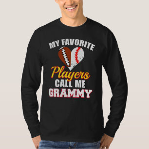 Camiseta Meus Jogadores Favoritos Me Chamam de Grammy Futeb