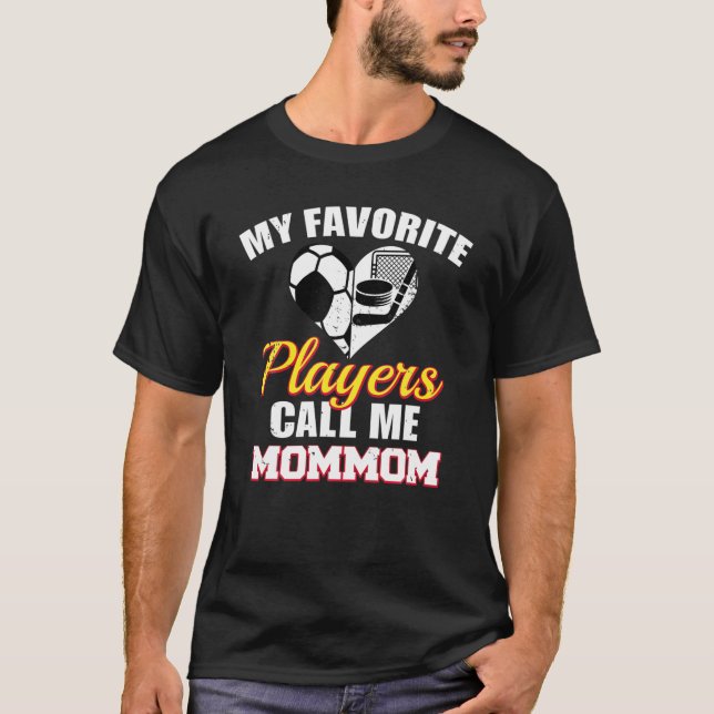 Camiseta Meus Jogadores Favoritos Me Chamam De Mamãe De Hoc (Frente)