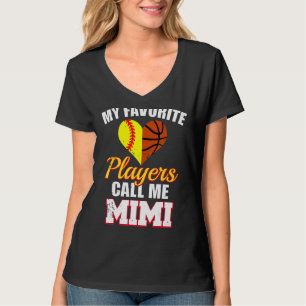 Camiseta Meus Jogadores Favoritos Me Chamam De Mimi Softbal