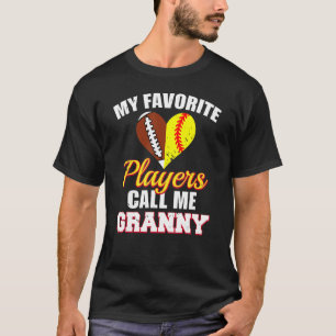 Camiseta Meus Jogadores Favoritos Me Chamam De Vovó Futebol