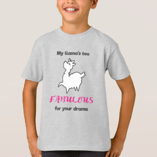 Camiseta Meus Lhamas Fabulosos Demais Para Seu Drama Llama