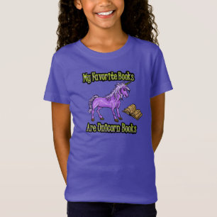 Camiseta Meus Livros Favoritos São Livros Do Unicórnio