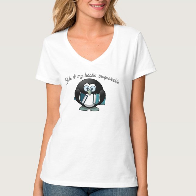 Camiseta Meus livros inseparáveis (Frente)