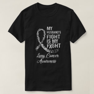 Camiseta Meus Maridos Combatem É Minha Luta Contra Os Canc