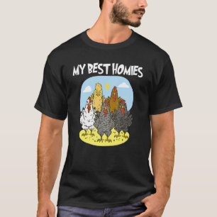 Camiseta Meus Melhores Amigos Galinhas São Os Melhores Amig