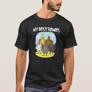 Camiseta Meus Melhores Amigos Galinhas São Os Melhores Amig