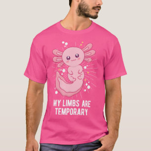 Camiseta Meus Membros São Animais Temporários Do Mar Axolot