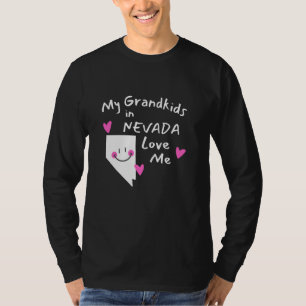 Camiseta Meus Netos em Nevada me amam coração