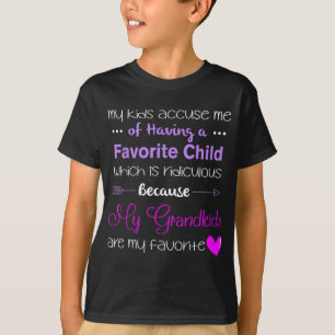 Camiseta Meus Netos São Minha Avó Engraçada Favorita