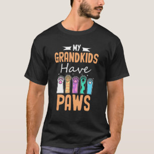 Camiseta Meus Netos Têm Cachorro Gato Vovô