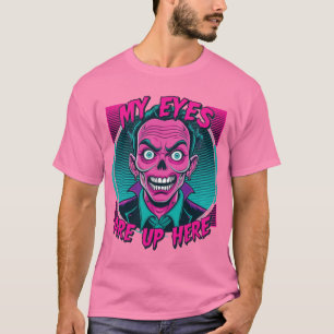 Camiseta Meus Olhos Estão Aqui 80s