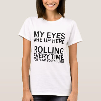 CAMISETA MEUS OLHOS ESTÃO AQUI... ROLLING TODA VEZ QUE VOCÊ