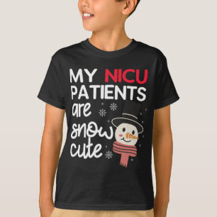 Camiseta Meus Pacientes NICU São Neonatais De Natal Bonitos