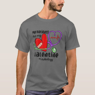 Camiseta Meus Pacientes São Meu Cartão De Cardiologia Engra