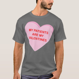 Camiseta Meus Pacientes São Meu Namorados Cardíaco Simples