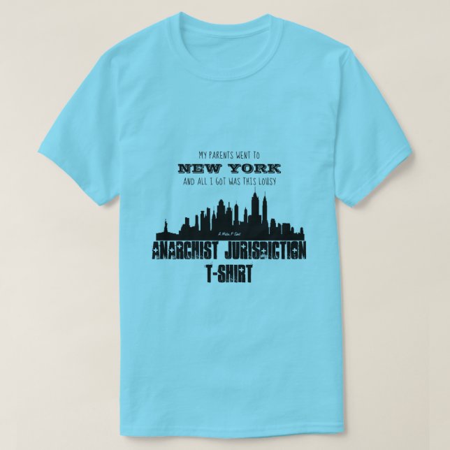 Camiseta Meus Pais Foram Para Nova York - Um MisterP Shirt (Frente do Design)