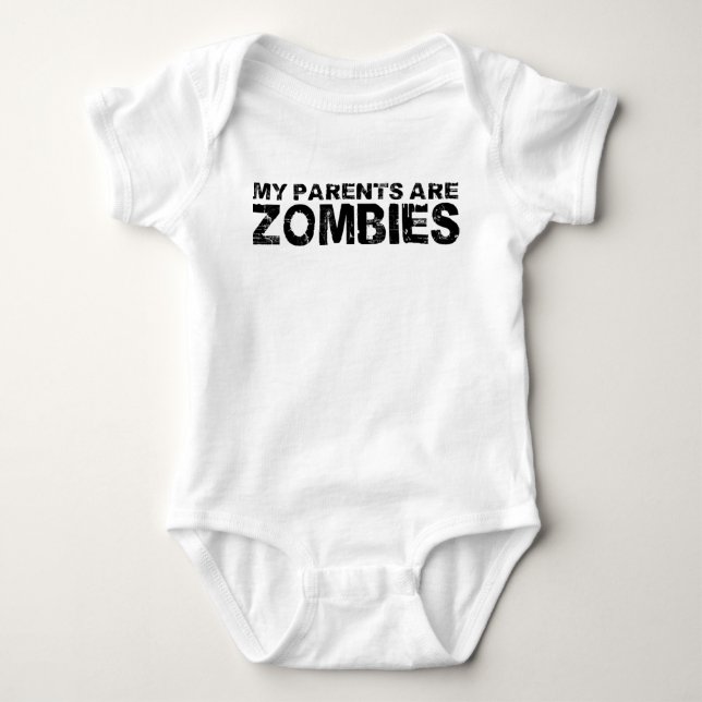 Camiseta Meus pais são zombis (Frente)