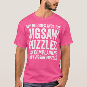 Camiseta Meus Passatempos Incluem Jigsaw Puzzles Divertido