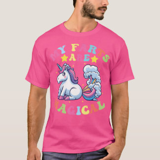 Camiseta Meus Peditórios São Mágicos Unicórnio Engraçado Qu